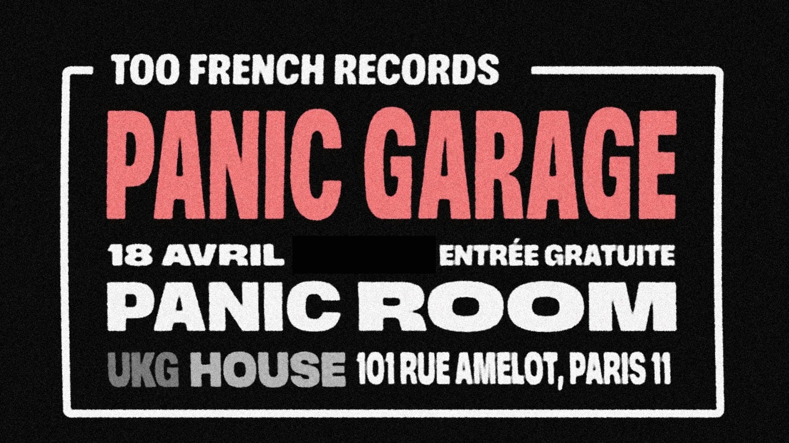 Panic Garage Cover