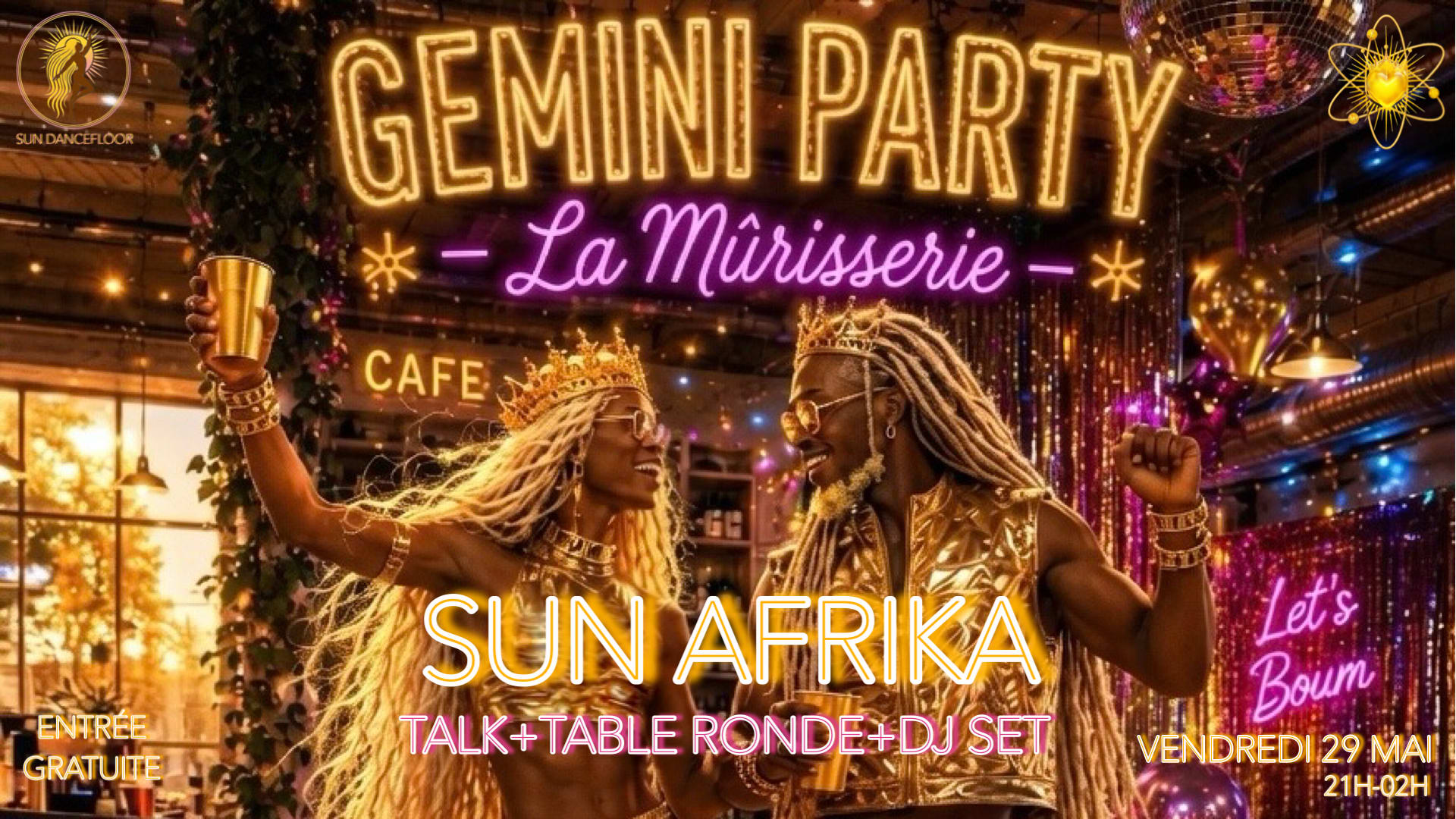 Gemini Party - La Mûrisserie With Sun Afrika Cover