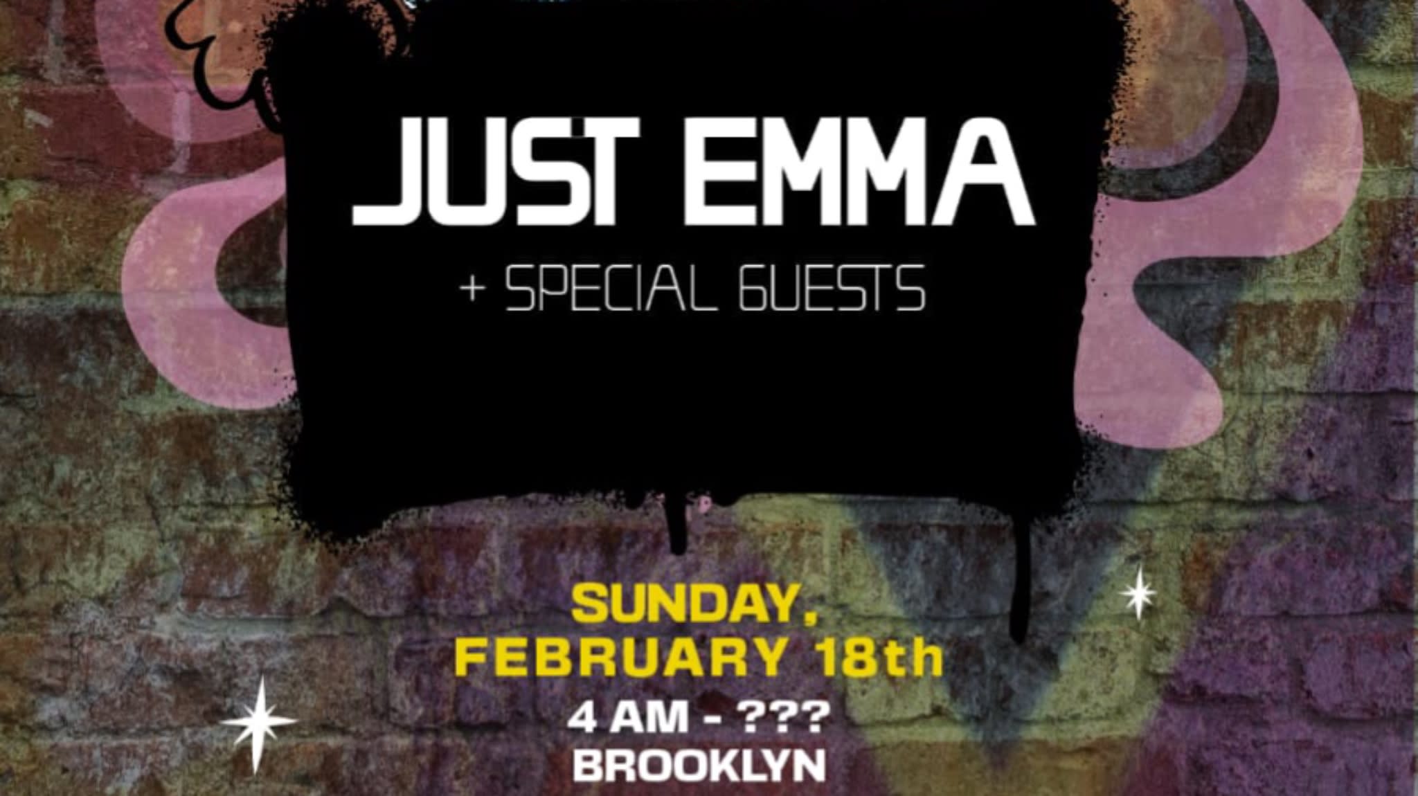 Sunrise Afterhours: Just Emma + Special Guests Cover