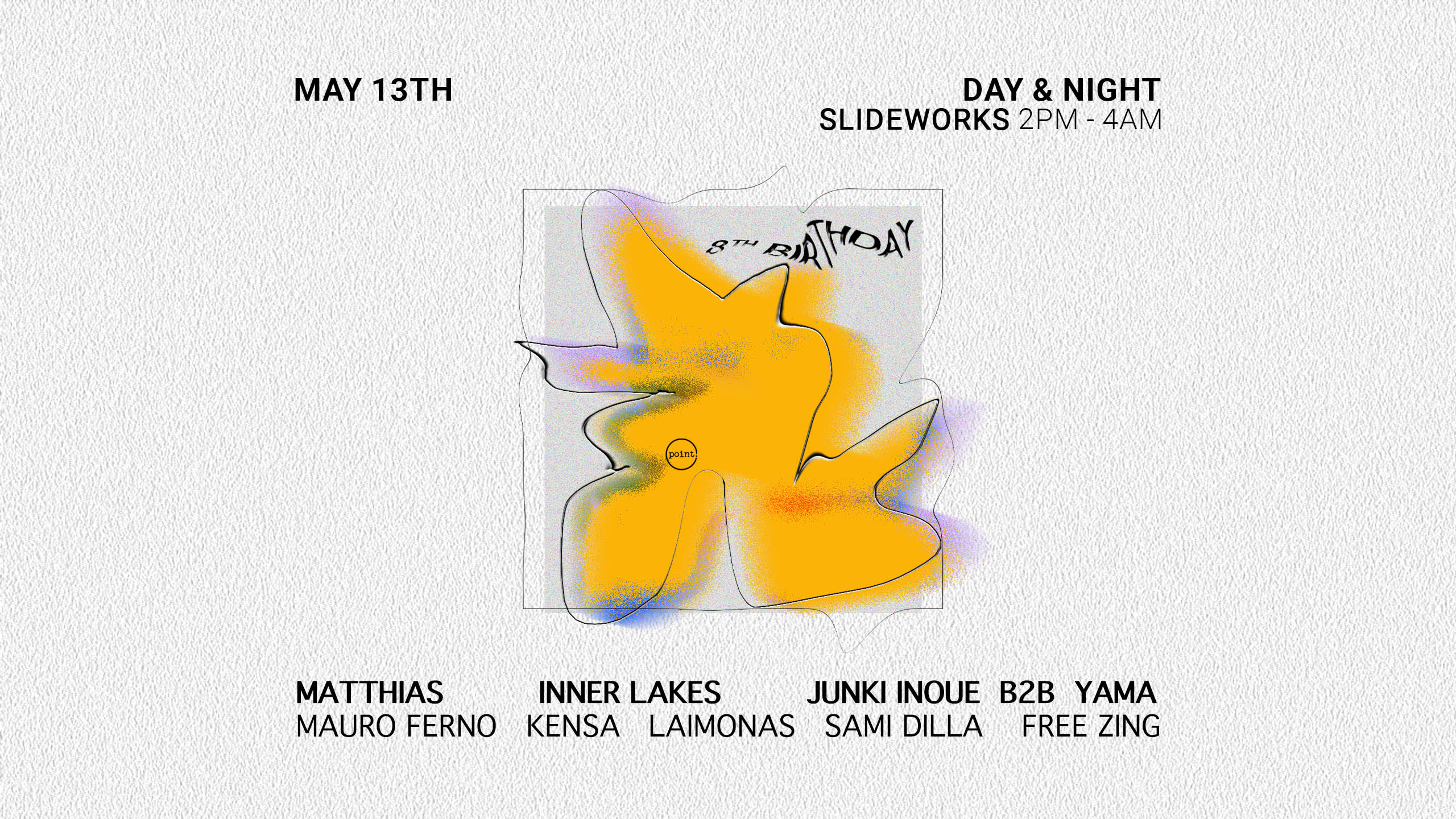 Point. 8th Bday - Matthias, Inner Lakes , Junki Inoue ,Yama Cover