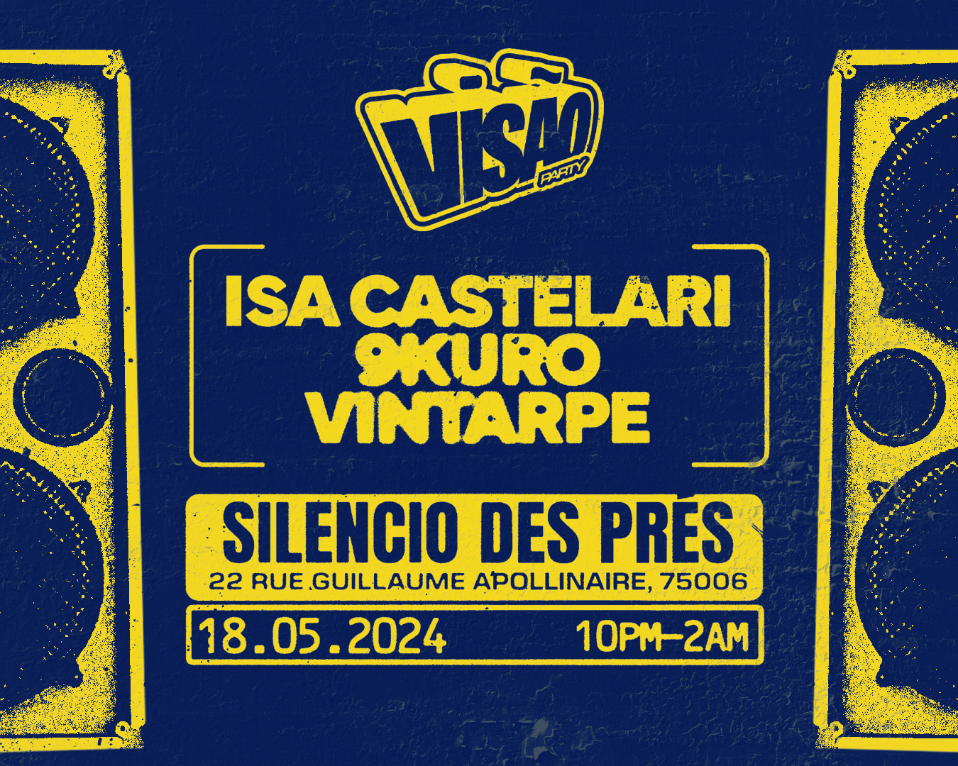 Vìsão Party W/ Isa Castelari, 9kuro Et Vintarpe Cover
