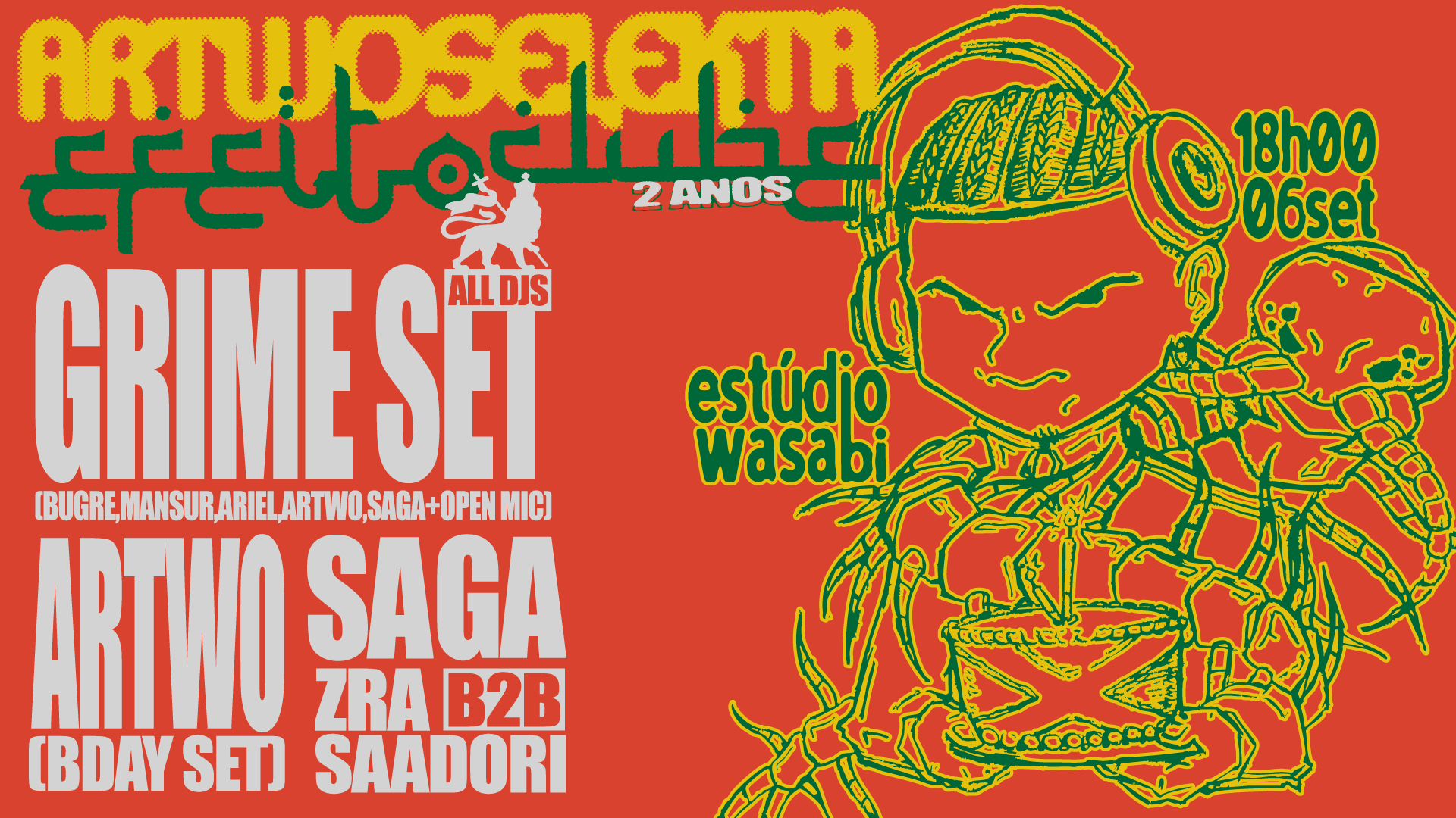 Efeitoclube + Artwo Selekta No Wasabi Cover