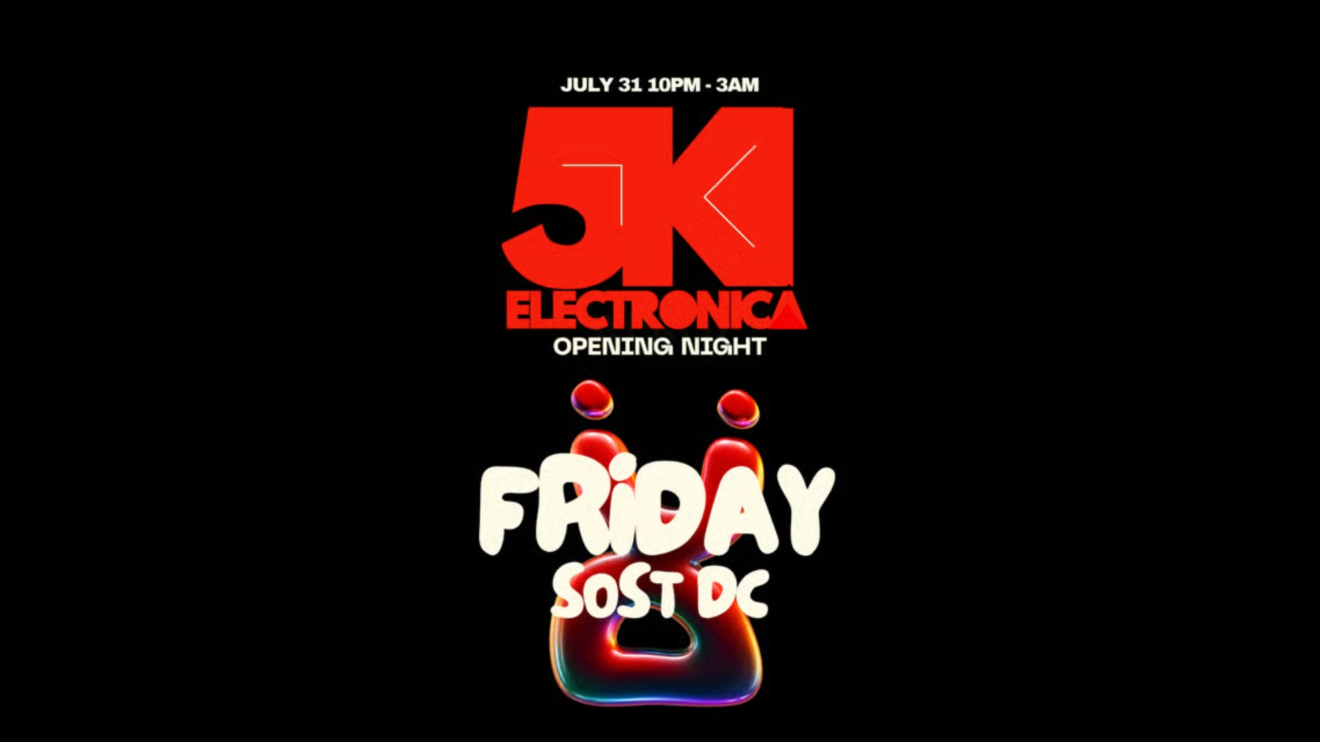 5k Electronica - Pre Party Cover