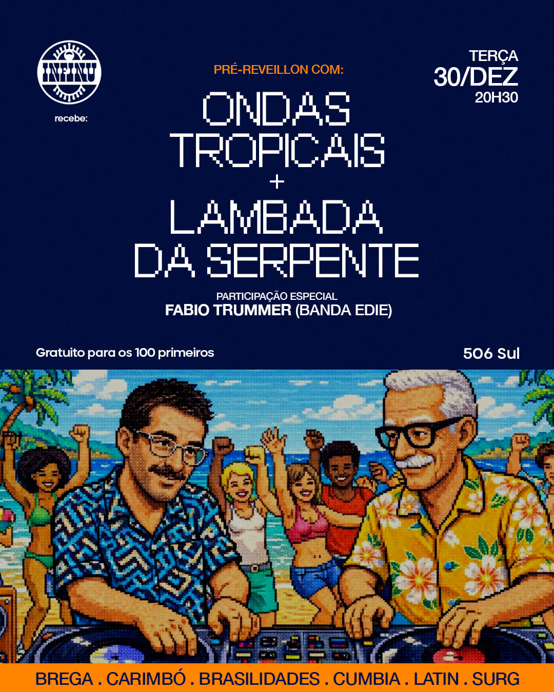 Pré Réveillon Com Ondas Tropicais + Lambada Da Serpente Cover