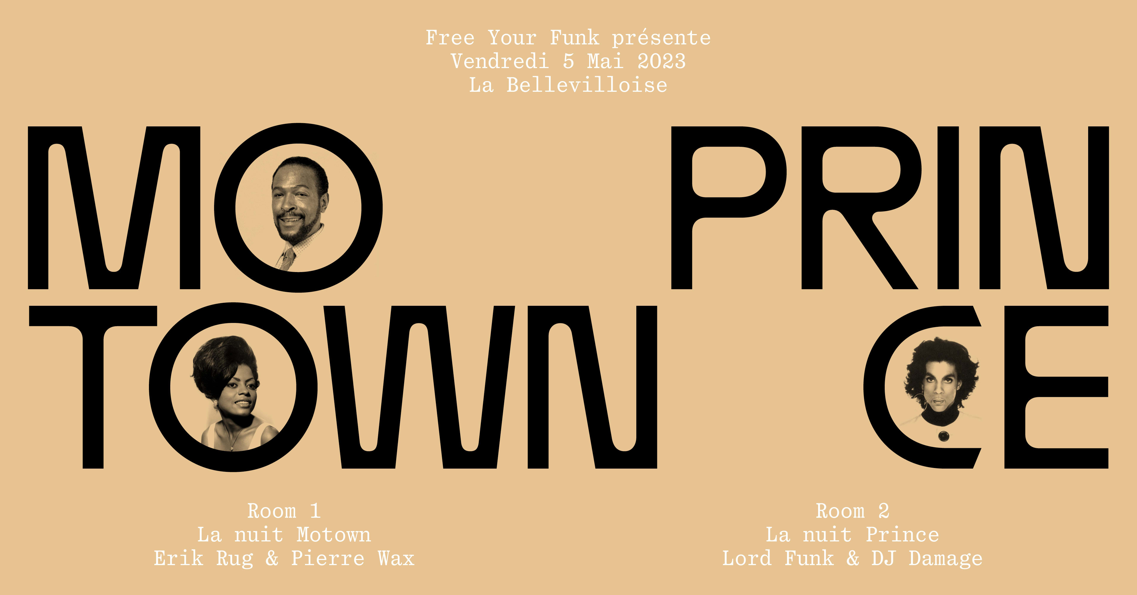 Free Your Funk : La Nuit Motown / La Nuit Prince Cover