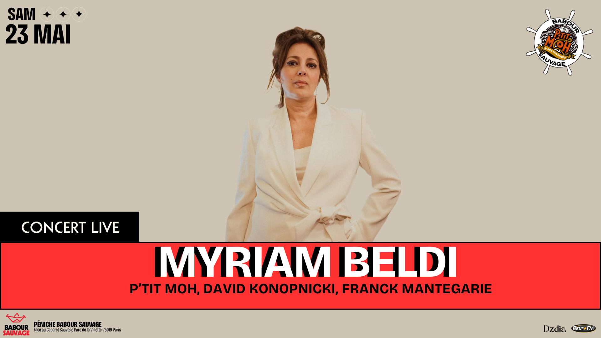 Ptit Moh Et Matelots - Myriam Beldi 23.05.26 Cover