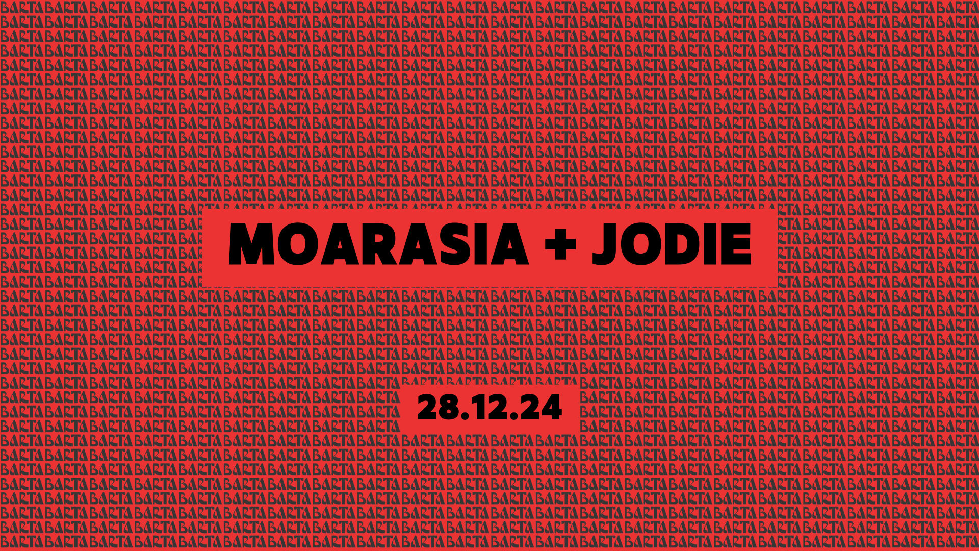 Moarasia + Jodie - Samedi 28 Décembre Cover