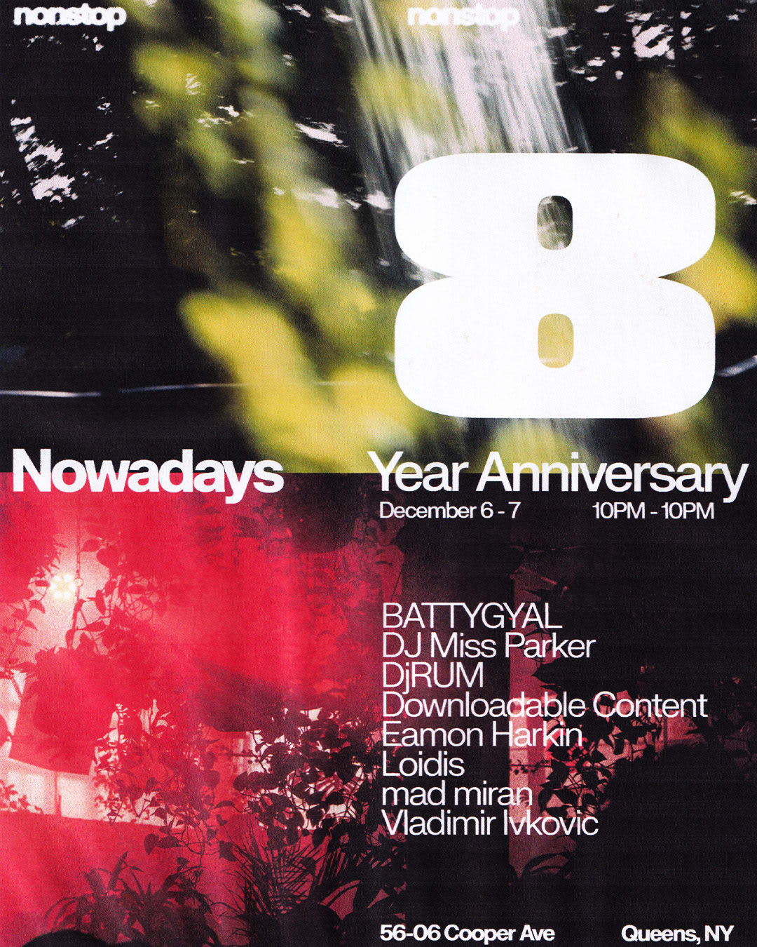 8th Anniversary Nonstop: Djrum, Eamon Harkin, Loidis, Mad Miran, Vladimir Ivkovic + More Cover