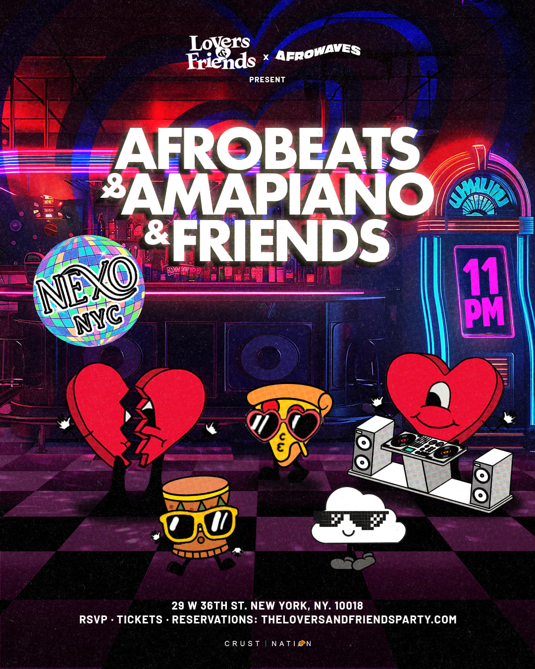 Afrobeats & Amapiano: Afrowaves Party Nyc Cover