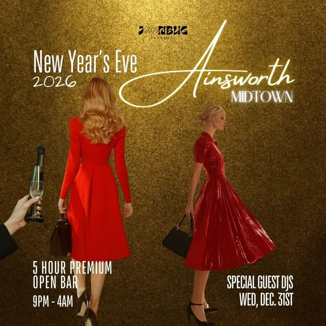 Ainsworth Midtown Nye 2026 Party Cover