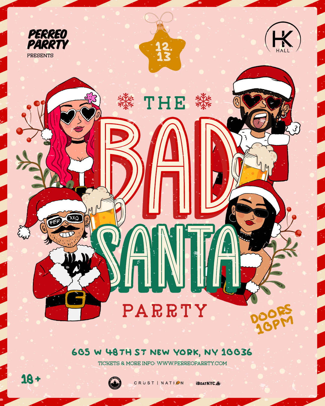 Bad Santa Party - Santa Fest, 18 Cover
