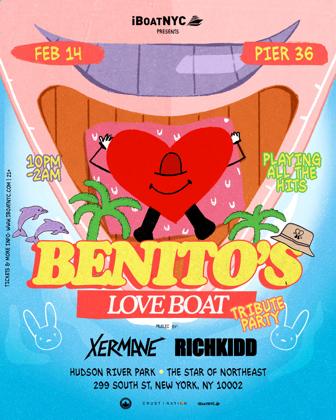 Benito's Love Boat - Latin & Reggaeton Valentine's Party Yacht Cruise Nyc Cover