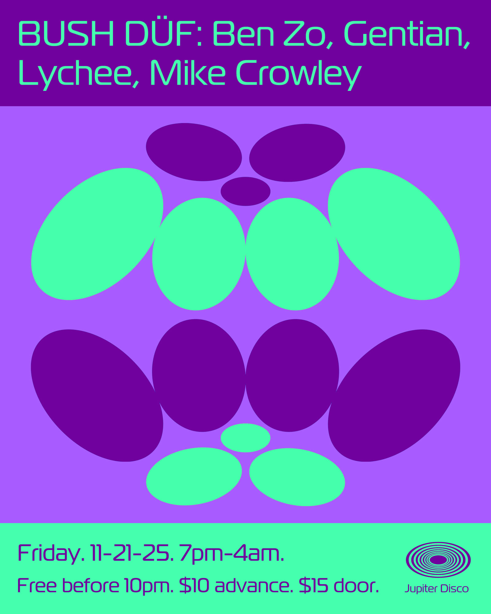 Bush Düf: Ben Zo, Gentian, Lychee, Mike Crowley Cover