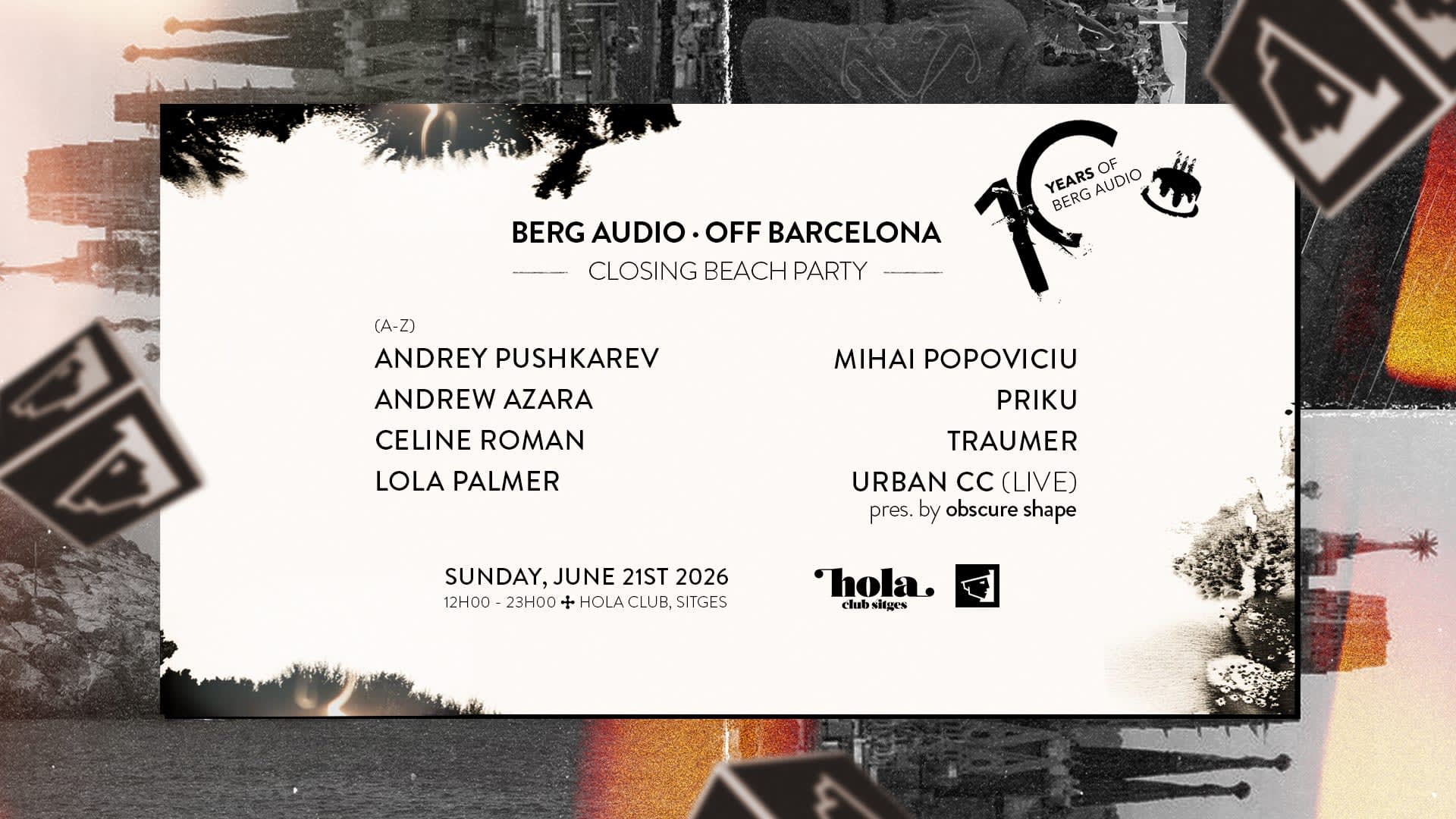 Berg Audio • Off Bcn 2026 Closing Beach Party Cover