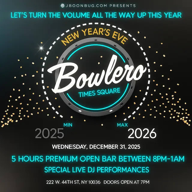 Bowlero Times Square Nye 26 Nyc Cover