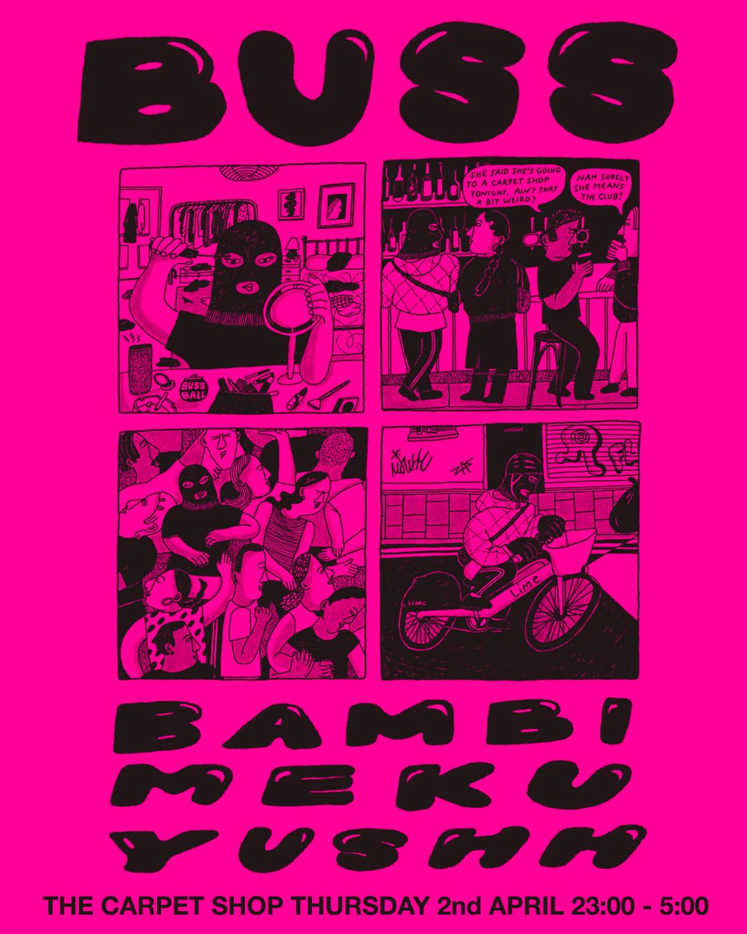 Buss With Bambi, Yushh & Meku Cover