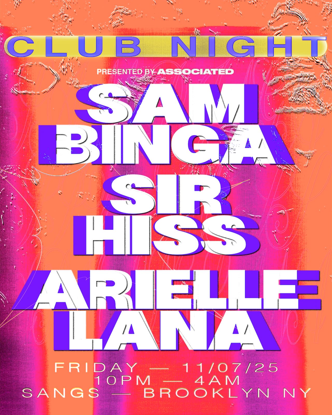 Club Night: Sam Binga Cover