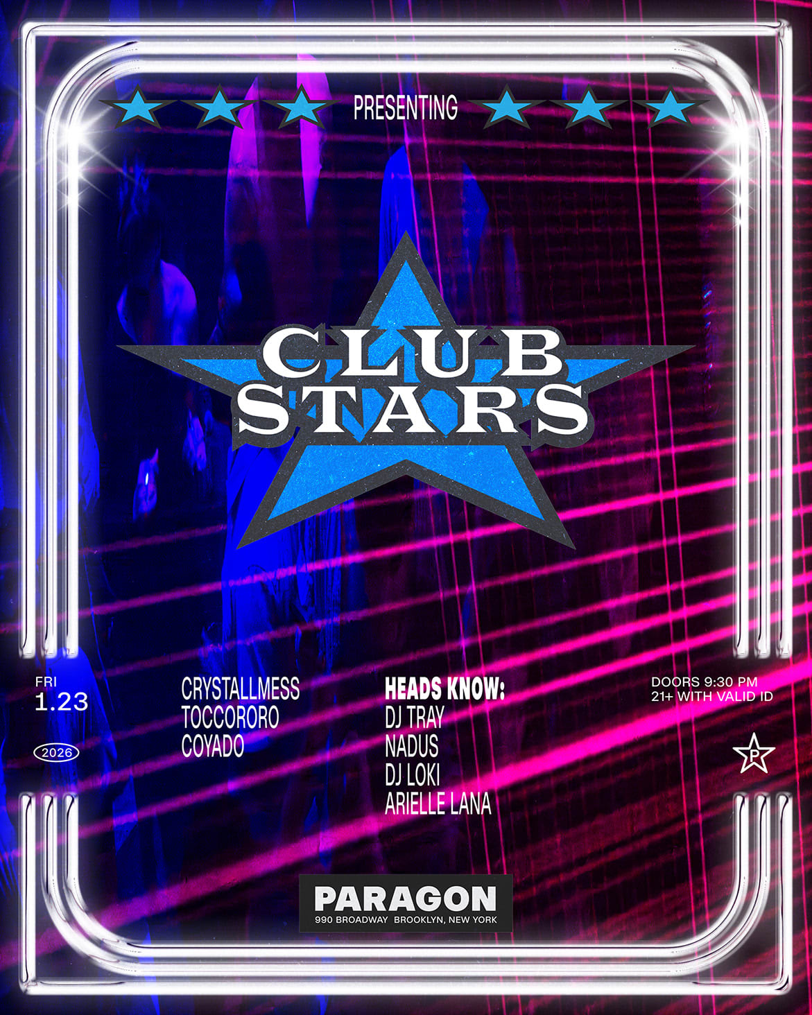 Club Stars: Crystallmess, Toccororo, Coyado + Heads Know Cover