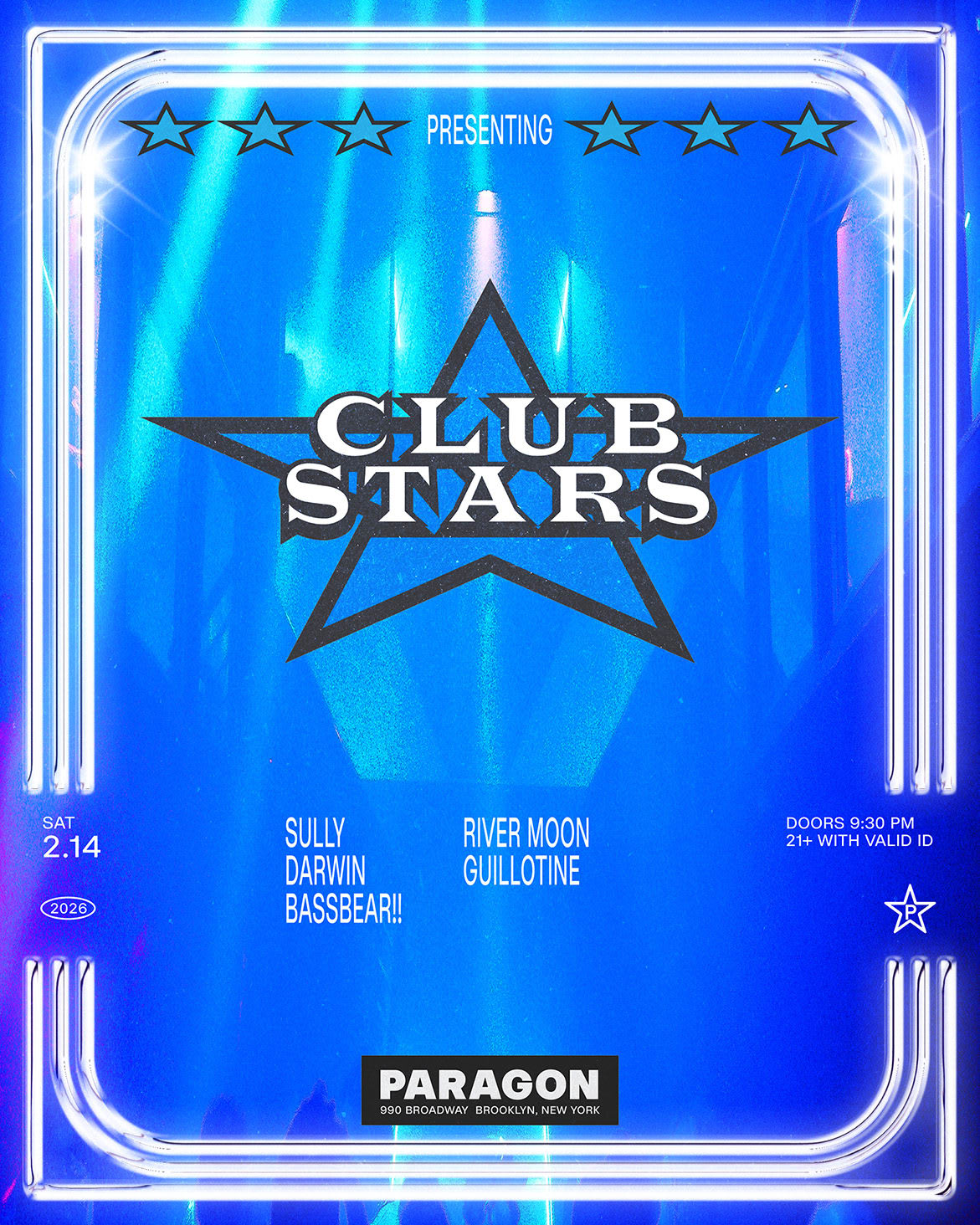 Club Stars: Sully, Darwin, Bassbear! + River Moon, Guillotine Cover