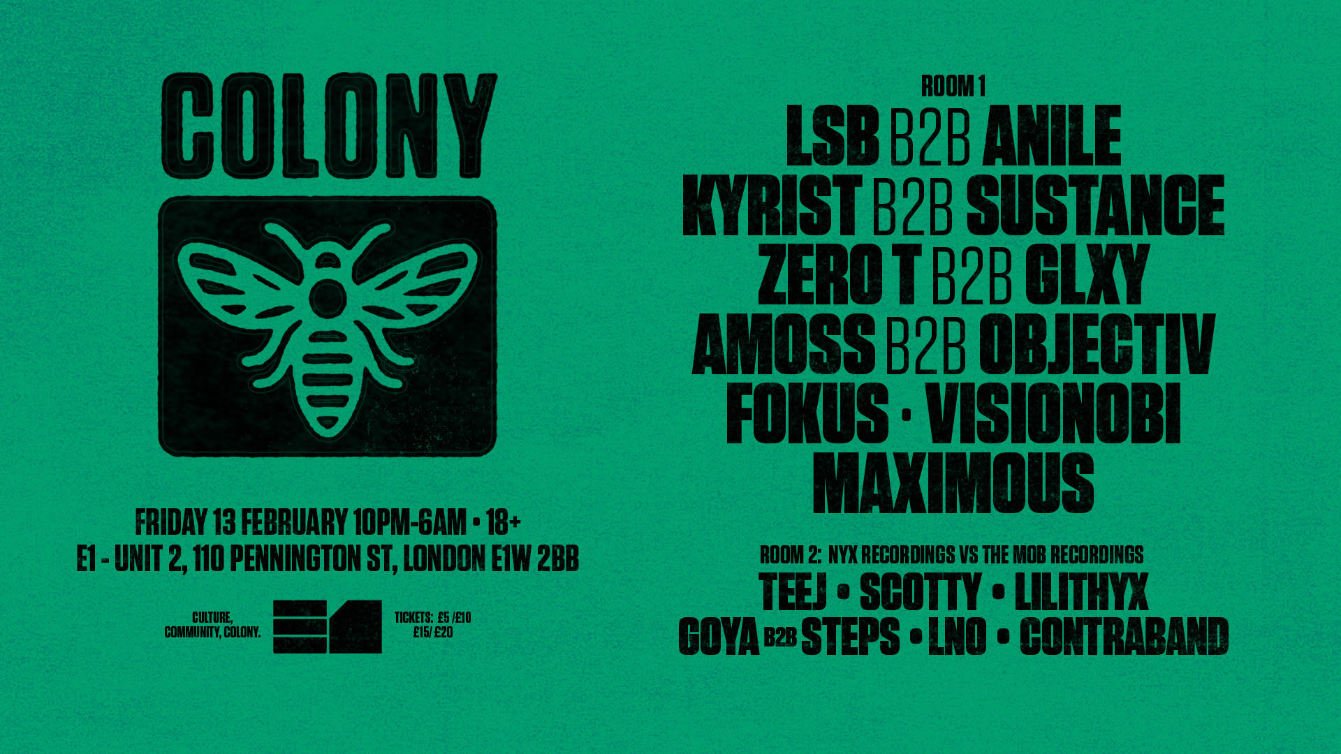 Colony: Lsb B2b Anile, Kyrist B2b Sustance, Zero T B2b Glxy, Amoss B2b Objectiv  Cover