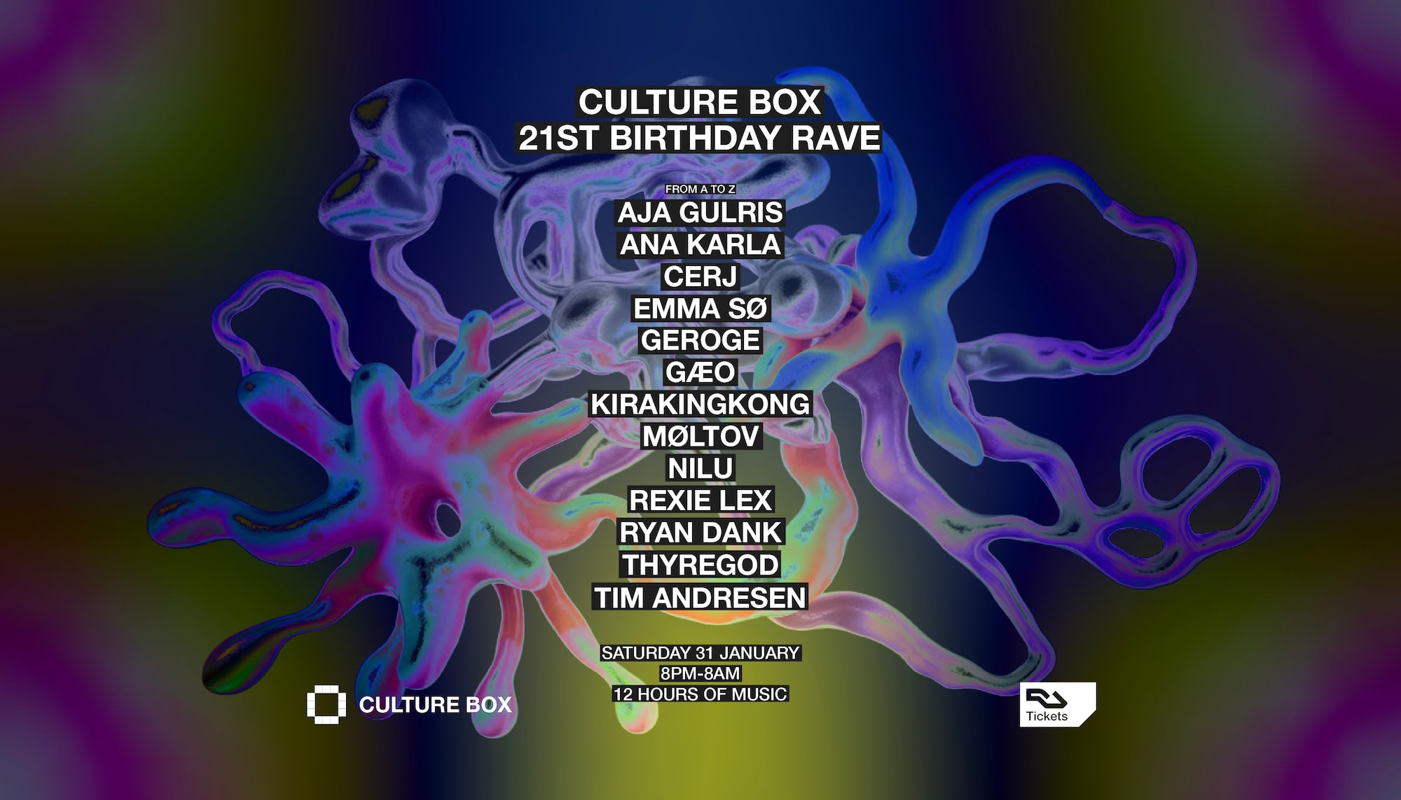 Culture Box 21st Birthday Rave Cover