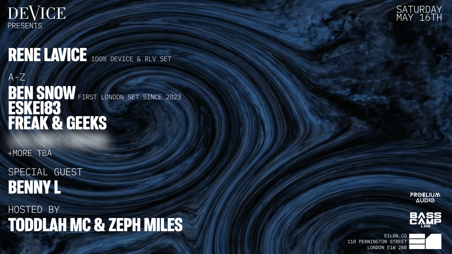 Device Presents Benny L, Rene Lavice, Ben Snow, Eskei83 & Freak & Geeks Cover