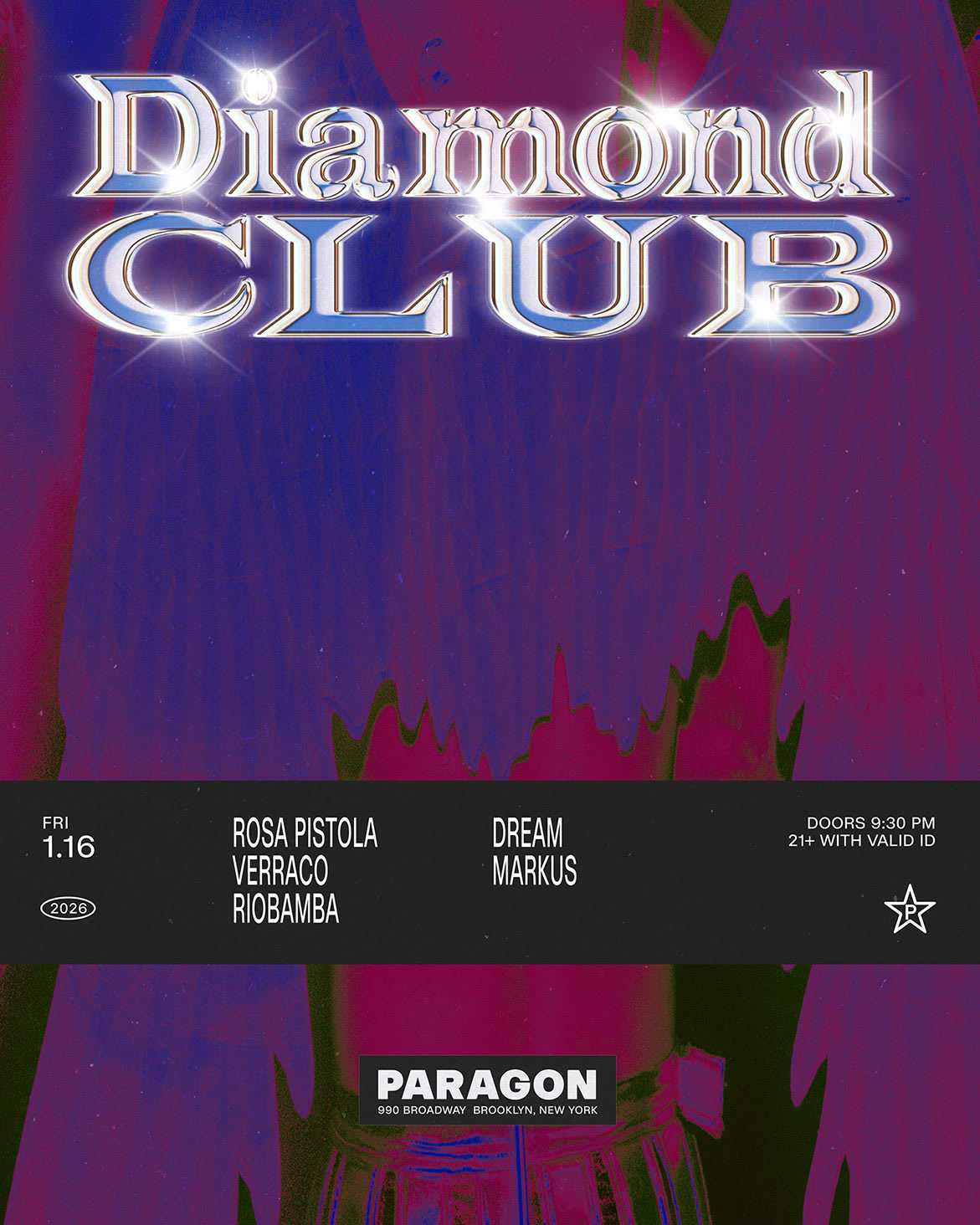 Diamond Club: Rosa Pistola, Verraco, Riobamba + Dream, Markus Cover