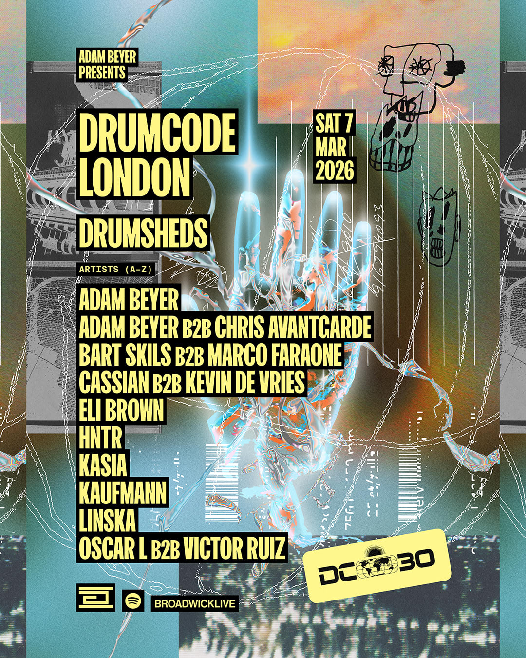 Drumcode London With Adam Beyer B2b Chris Avantgarde, Kasia, Cassian B2b Kevin De Vries  Cover