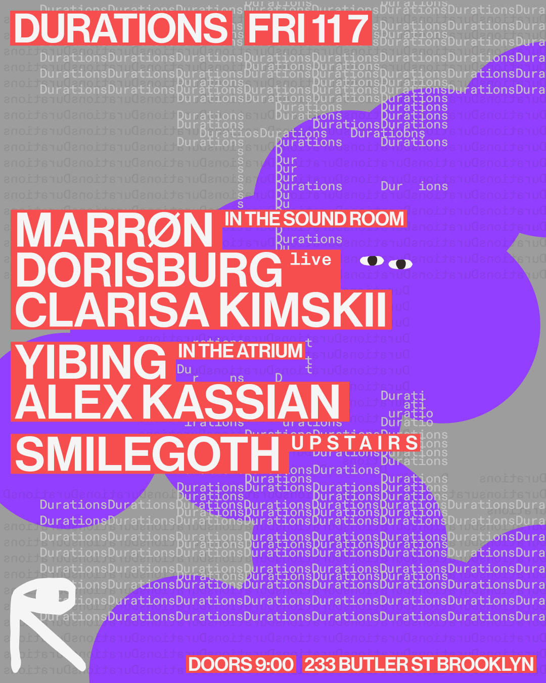 Durations: Marrøn + Dorisburg [Live] + Clarisa Kimskii / Alex Kassian + Yibing / Smilegoth Cover