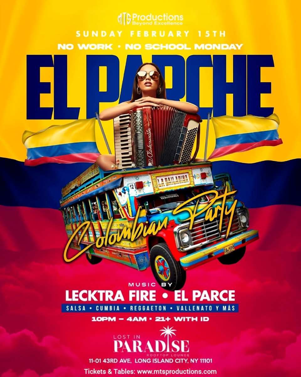 El Parche Rooftop Party Nyc - Colombian Night Cover