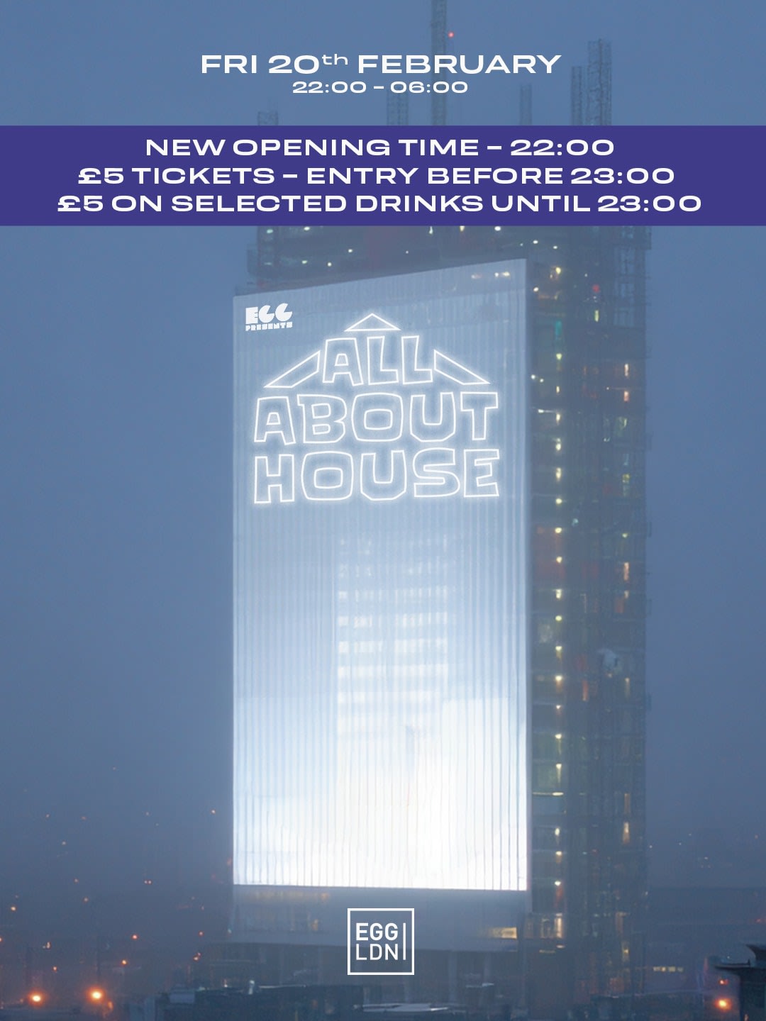 Egg Ldn Pres: All About House Cover