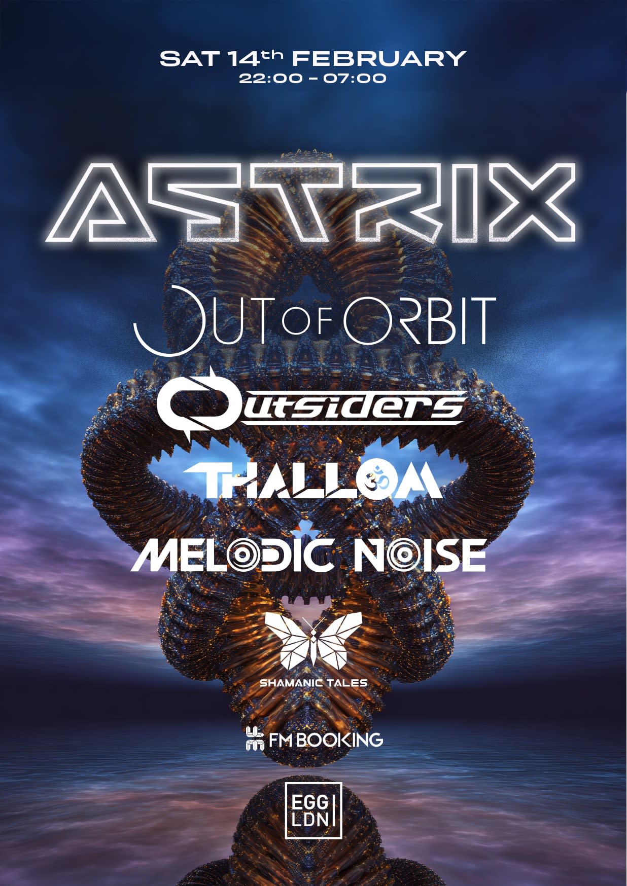 Egg Ldn Pres: Astrix, Out Of Orbit, Outsiders, Thallom, Melodic Noise & Will Lewis Cover