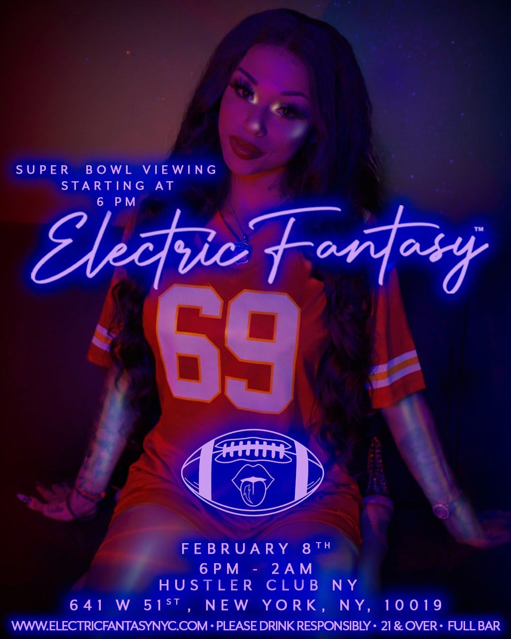 Electric Fantasy Superbowl Viewing Party Cover