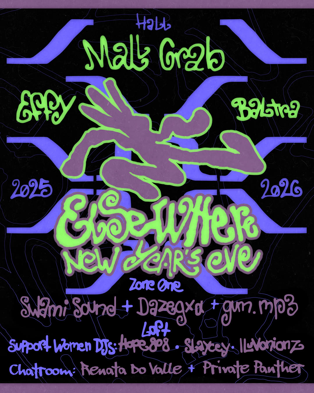Elsewhere Nye: Mall Grab, Effy, Baltra, Swami Sound + Dazegxd + Gum.Mp3  Cover