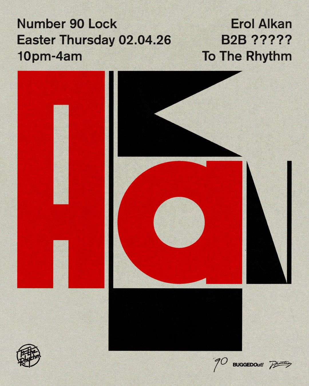 Erol Alkan - To The Rhythm. B2b ?????? At Number 90 Lock Cover