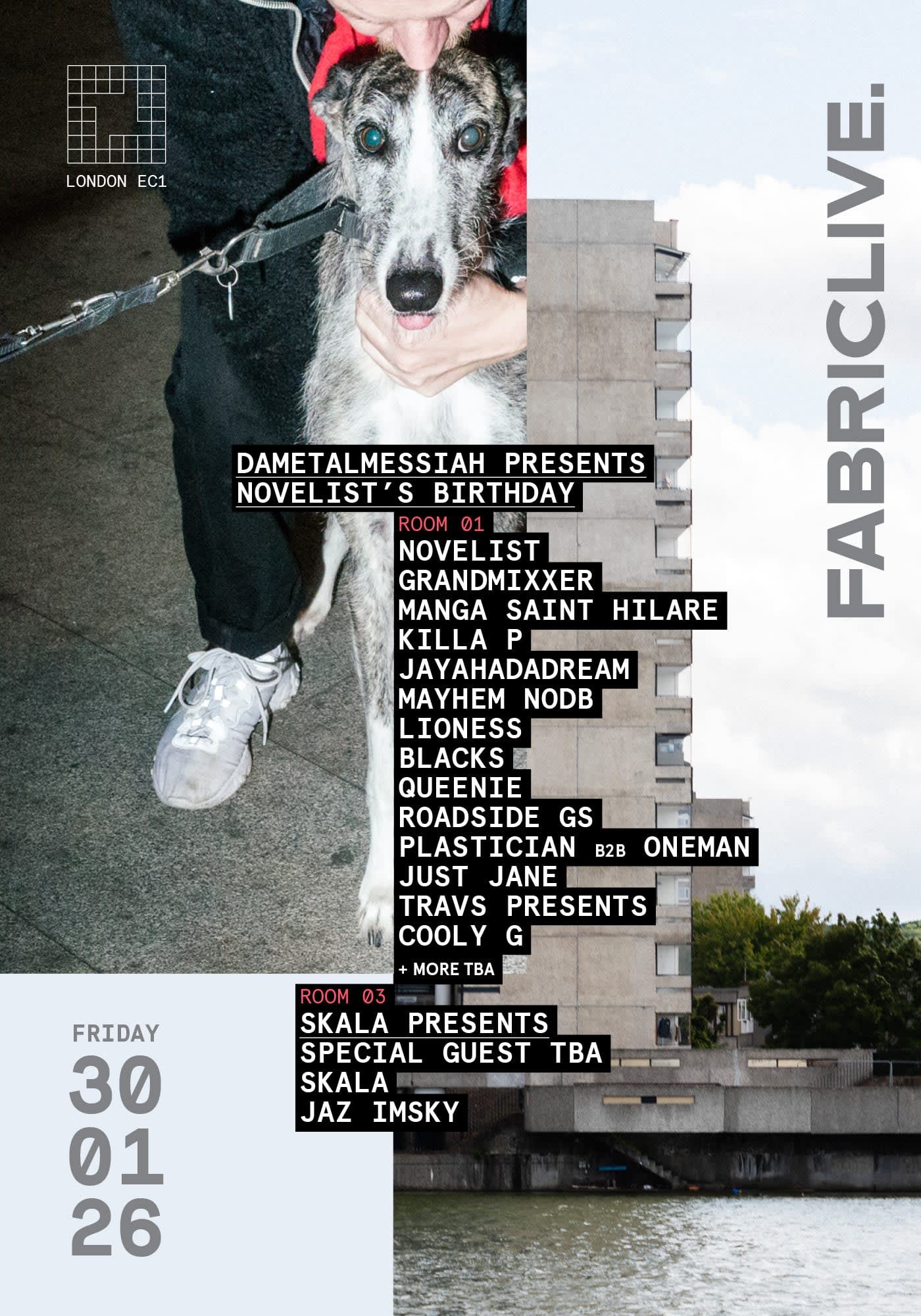 Fabriclive X Dametalmessiah: Novelist, Jayahadadream, Grandmixxer, Travs Presents, Killa P Cover