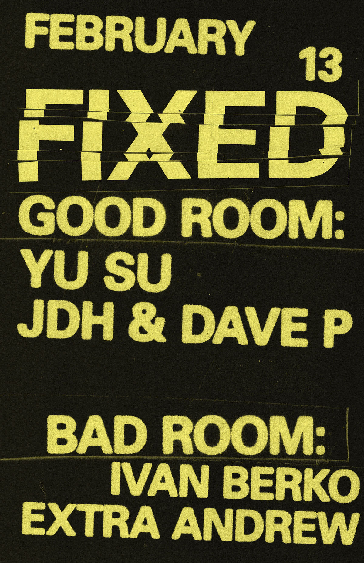 Fixed With Yu Su, Jdh & Dave P, Ivan Berko, Extra Andrew Cover