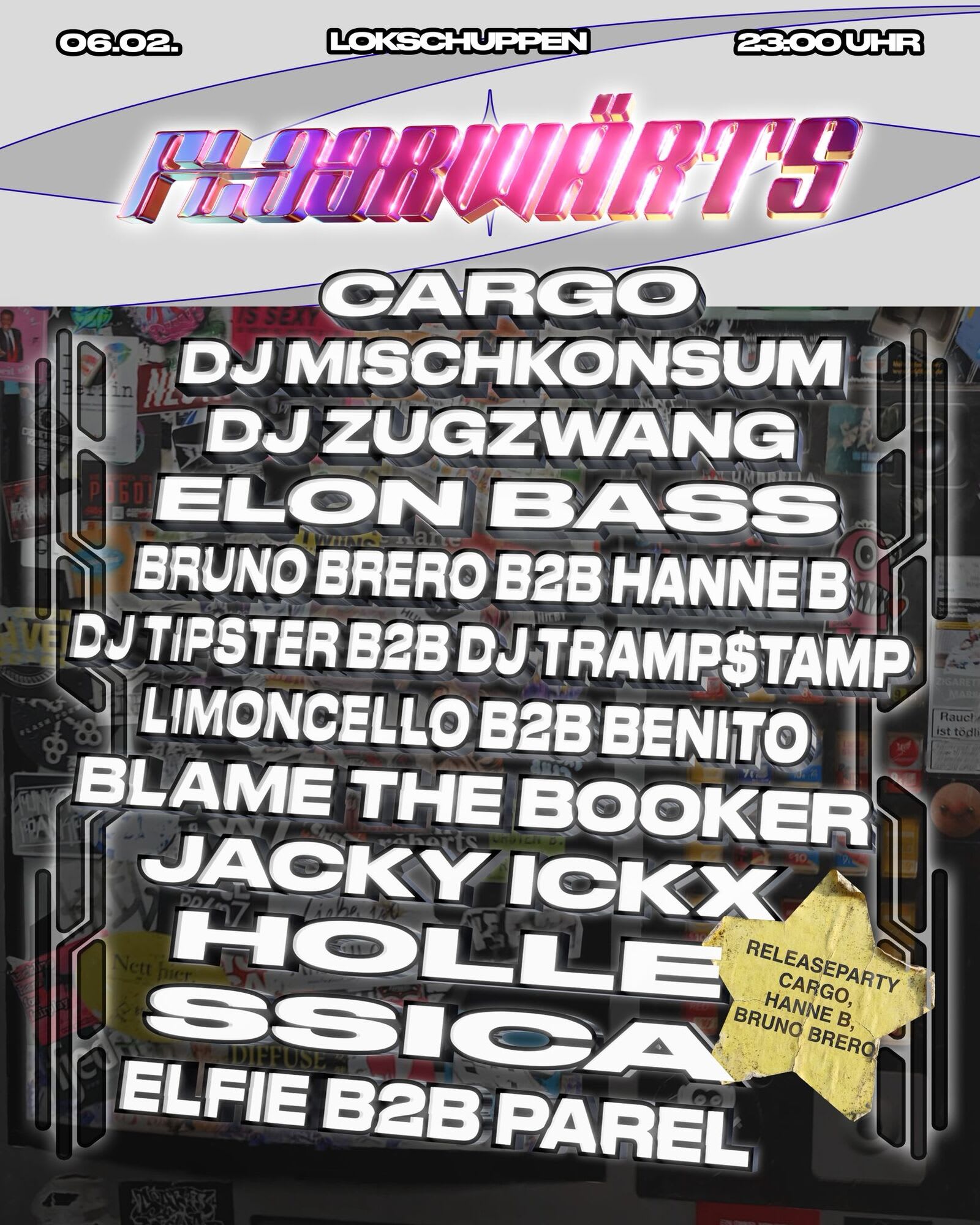 Floorwärts W/ Dj Mischkonsum, Elon Bass + Releaseparty Cargo Cover