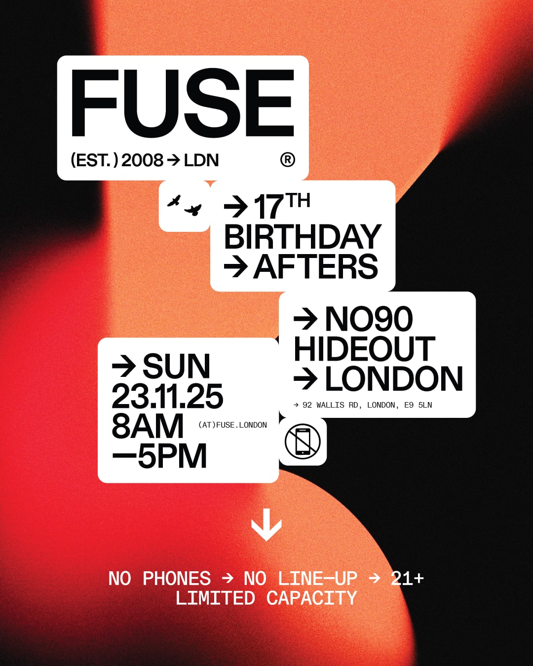 Fuse 17th Birthday ➔ Afters Cover