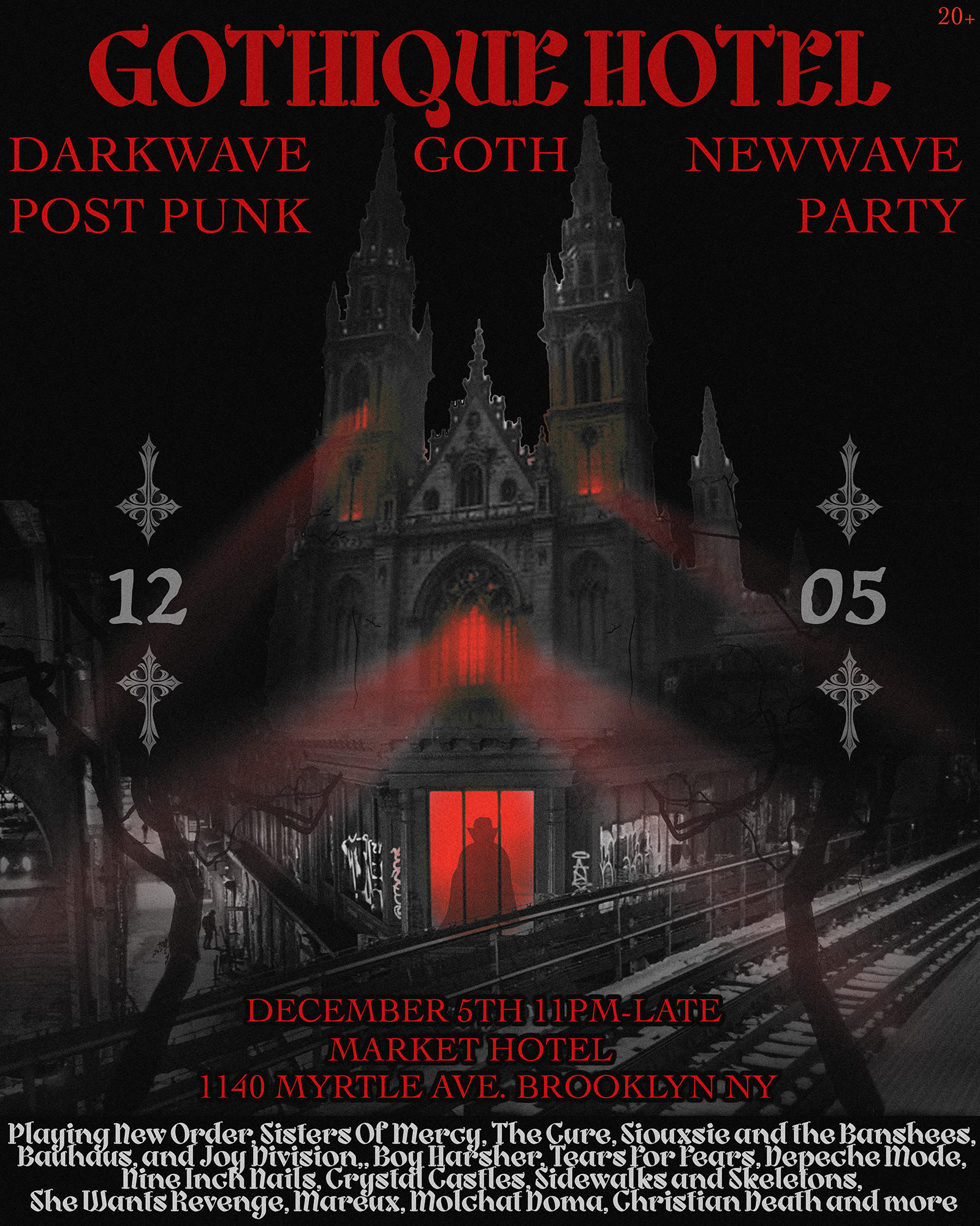 Gothique Hotel: Darkwave, Goth, Post-Punk Party Cover