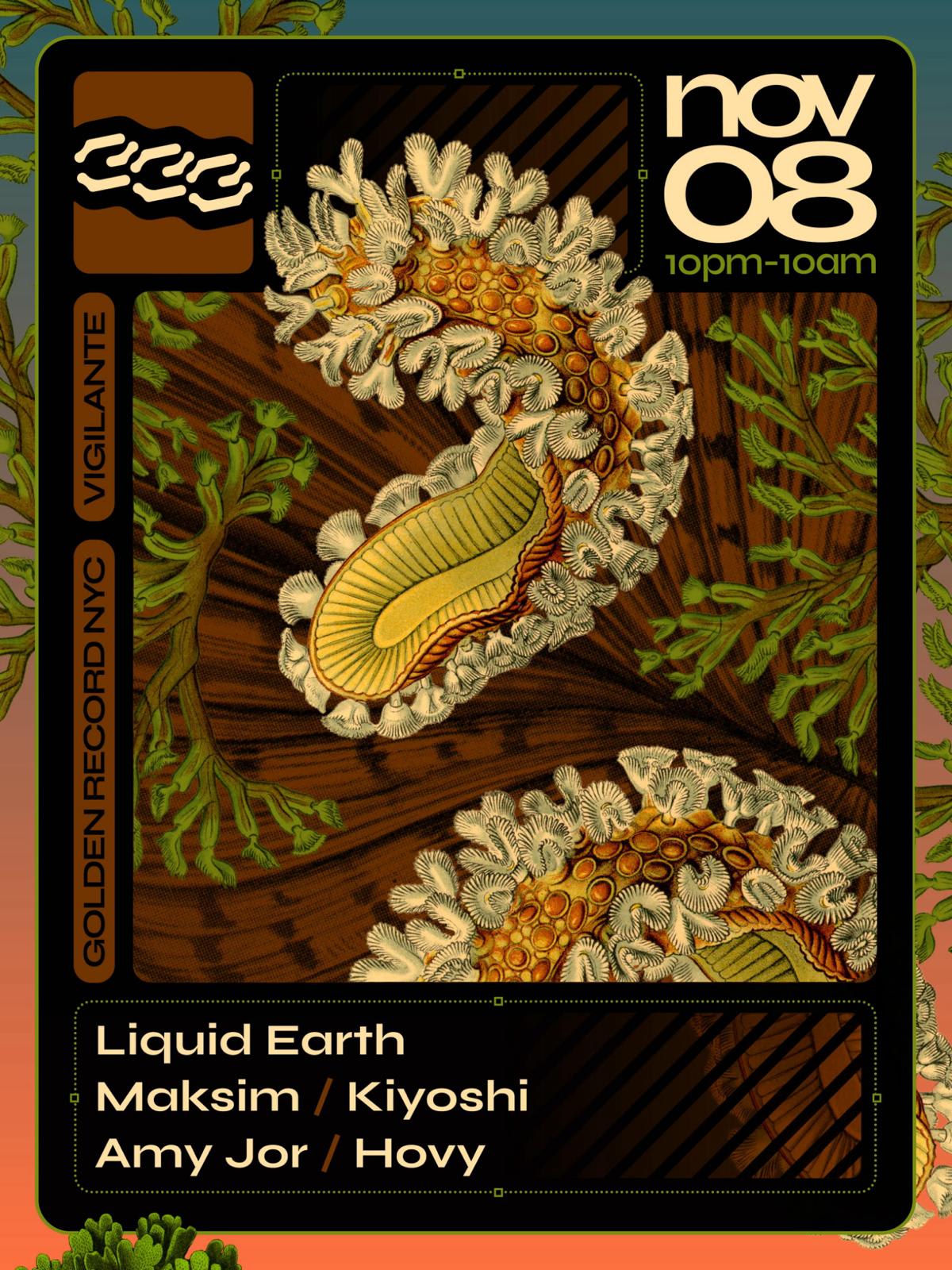 Golden Record Nyc X Vigilante: Liquid Earth, Maksim, Kiyoshi & More Cover