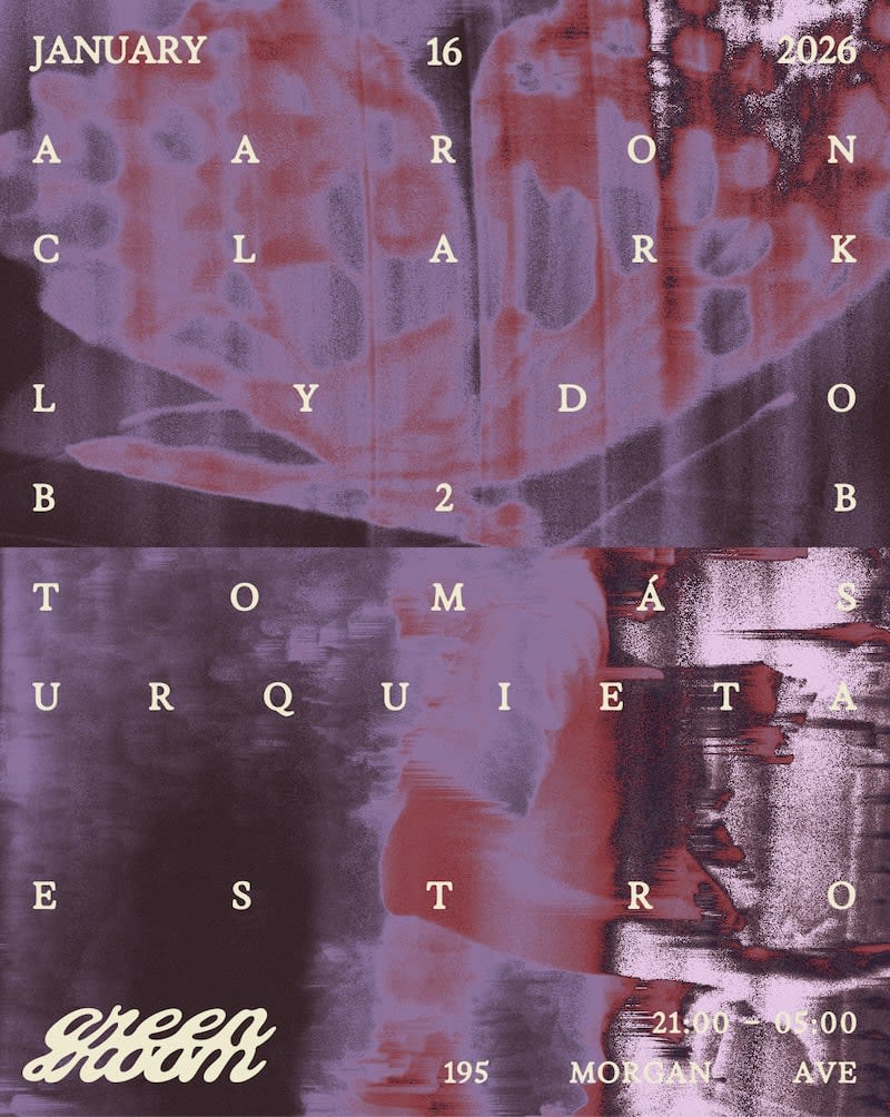 Green Room Presents Aaron Clark, Tomàs Urquieta B2b Lydo, Estro Cover