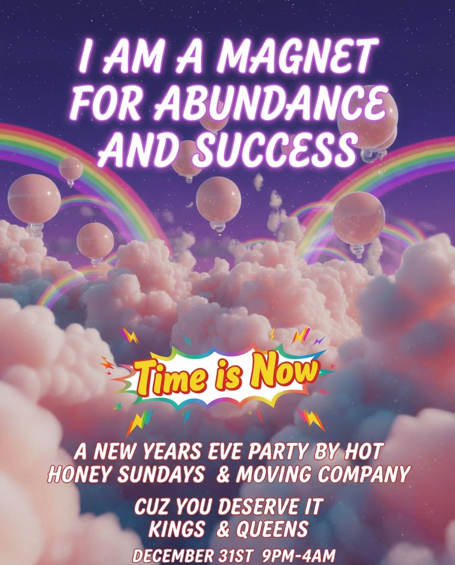 Hot Honey Sundays X Moving Company Nye 2026: Time Is Now Cover