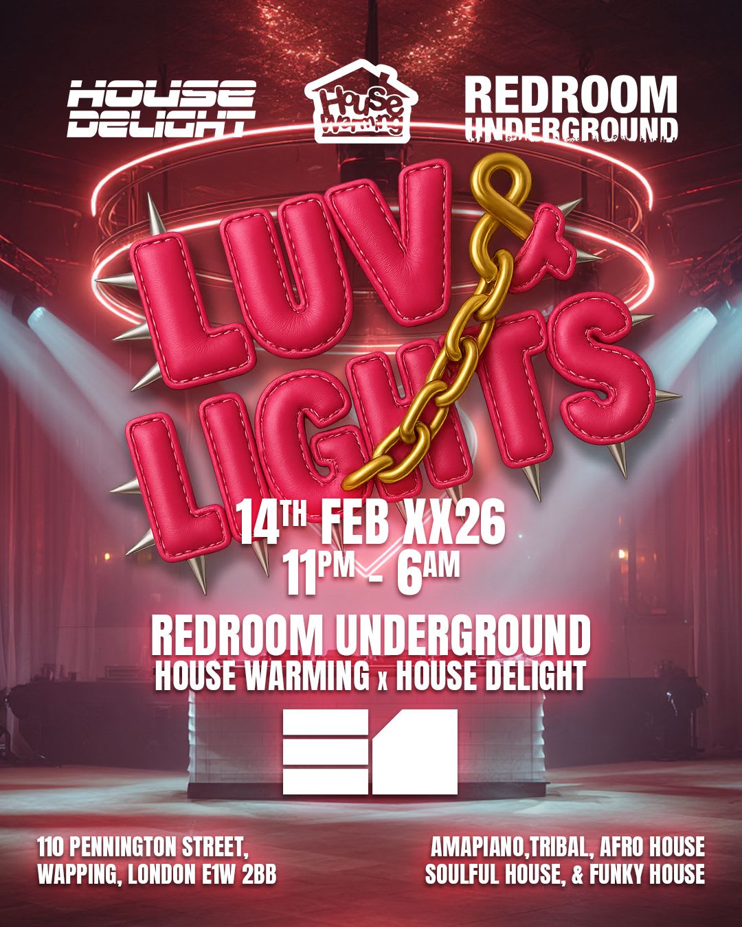 House Warming X House Delight X Redroom Underground Cover