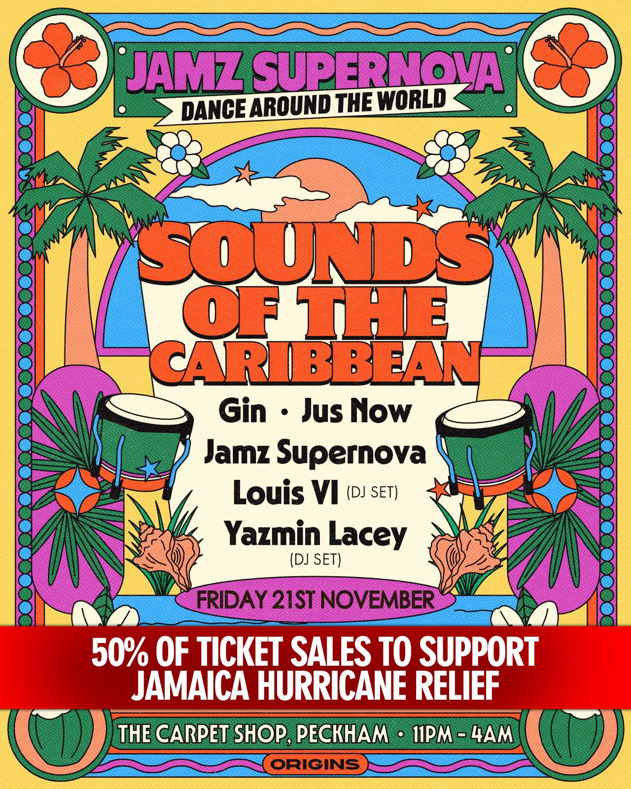 Jamz Supernova's Dance Around The World - Caribbean Cover