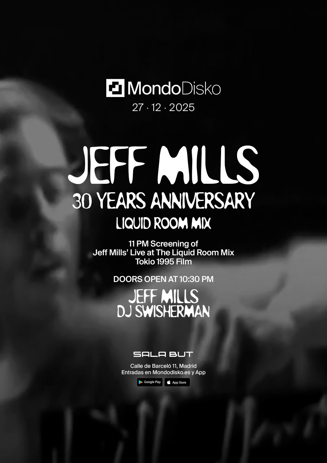 Jeff Mills 30 Year Anniversary Liquid Room MIX  Dj Swisherman Cover