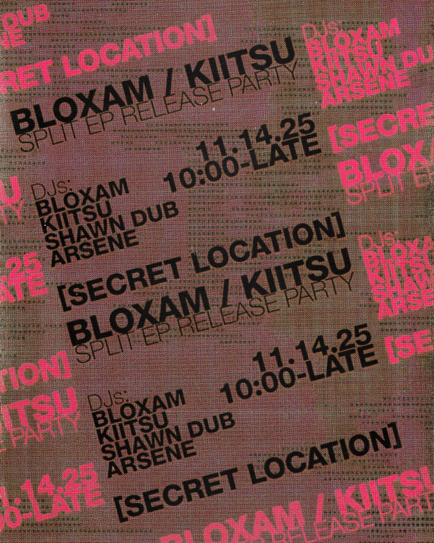 Kiitsu / Bloxam Split Ep Record Release Party Cover