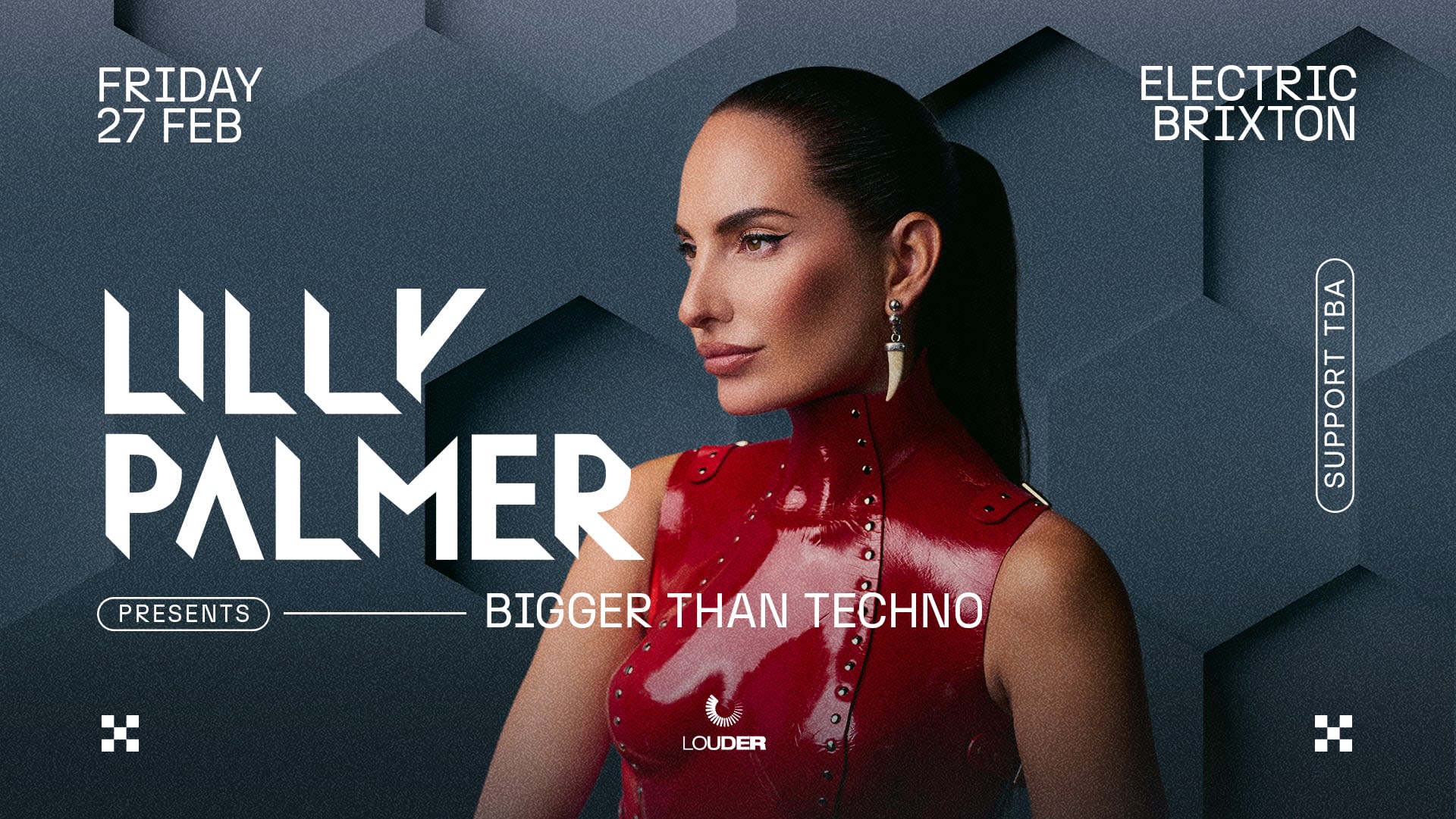 Lilly Palmer: Bigger Than Techno - London Cover
