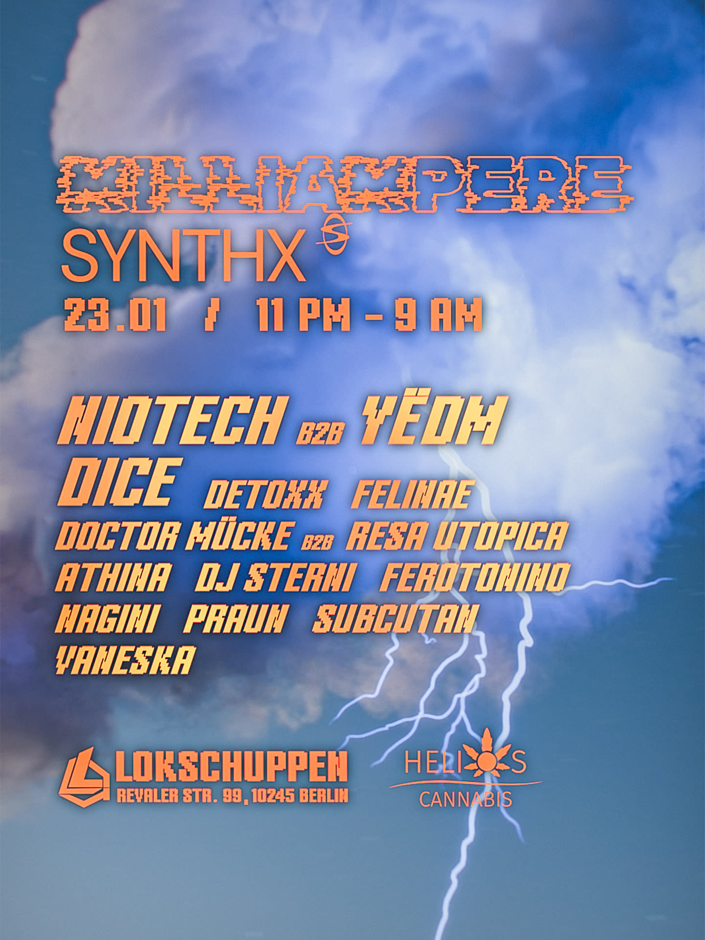 Milliampere X Synthx With Niotech, Dice, Detoxx, Felinae, Doctor Mücke And Many More Cover
