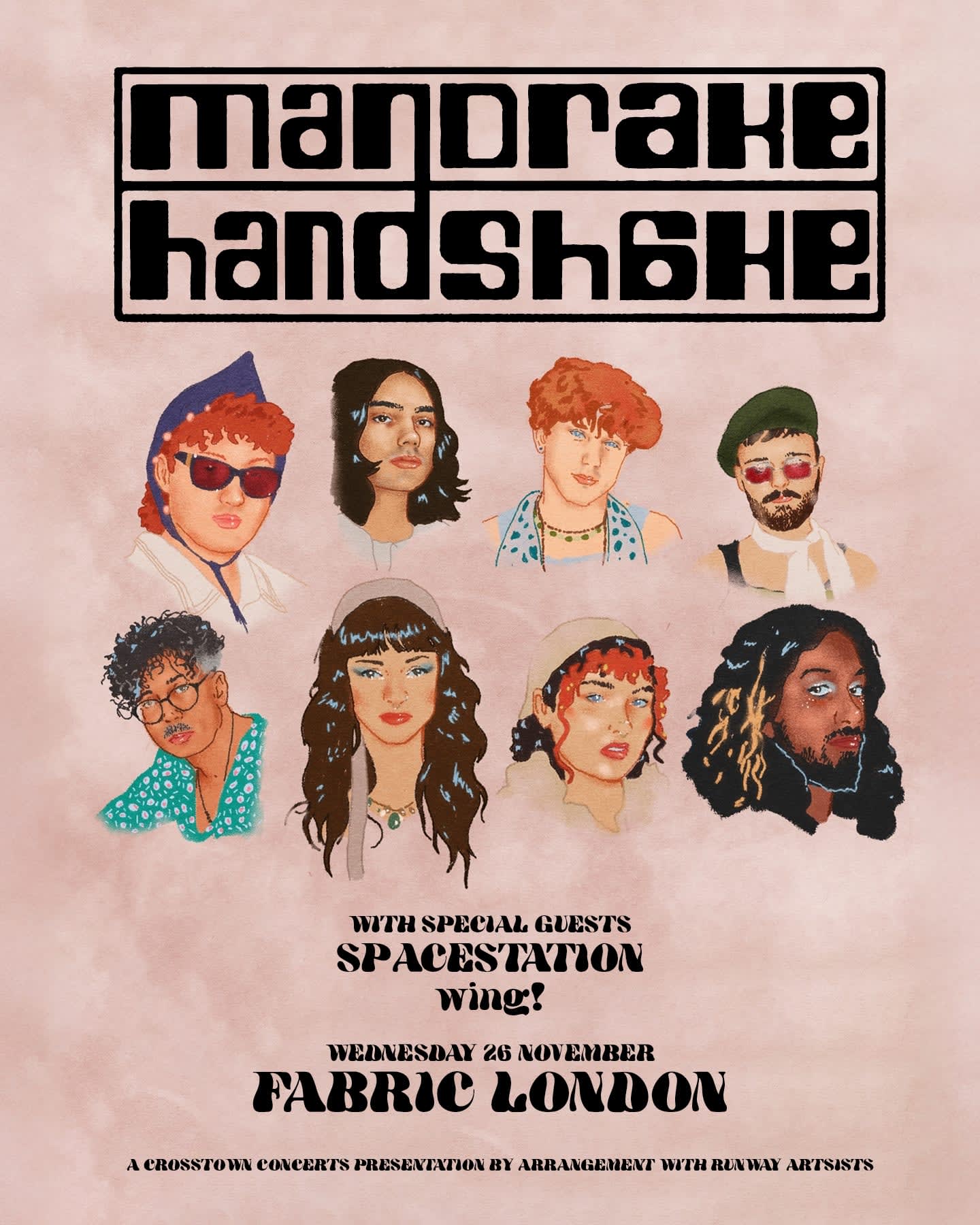 Mandrake Handshake With Special Guests Spacestation, Wing Cover